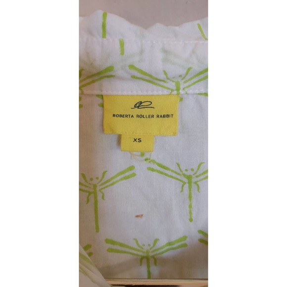 Unisex Roberta Roller Rabbit Shirt Dragonfly/Ants Short Sleeve size XS - Picture 4 of 7
